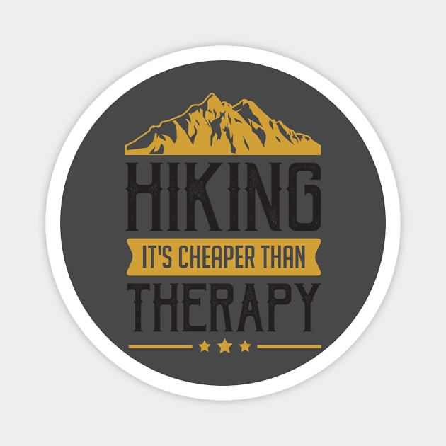 Hiking Therapy Magnet by Usea Studio